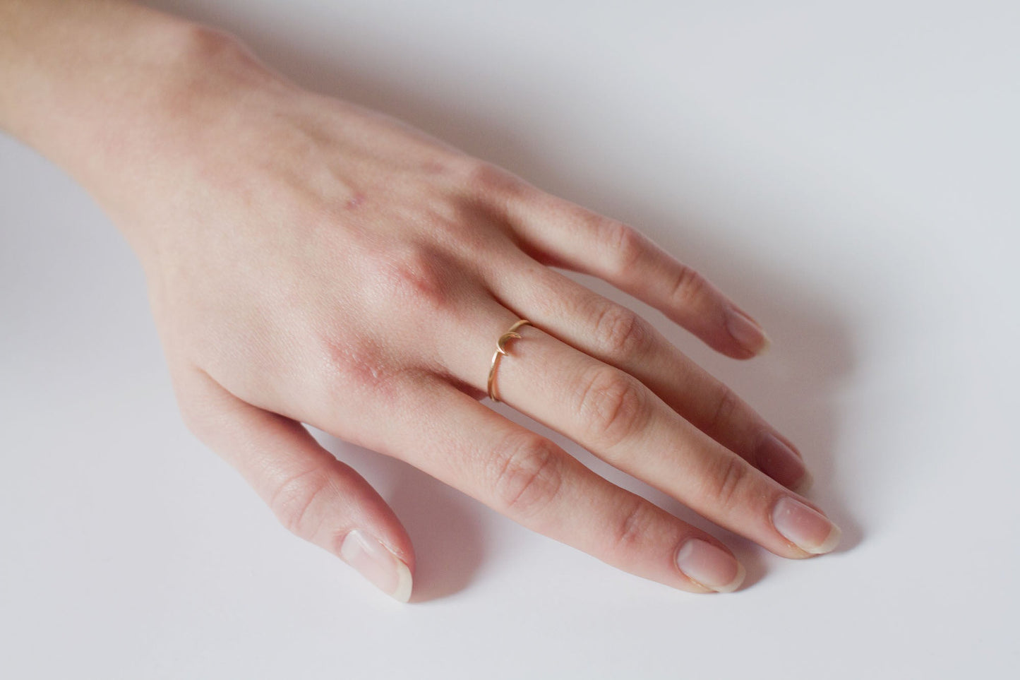 Crescent Moon Ring - Ready-to-Ship