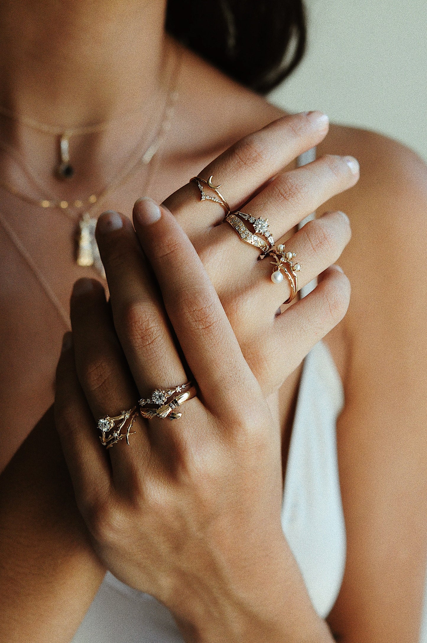 Crescent Moon Ring - Ready-to-Ship
