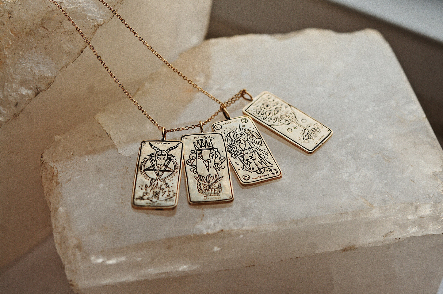 The Witch Tarot Card Necklace - Ready-to-ship