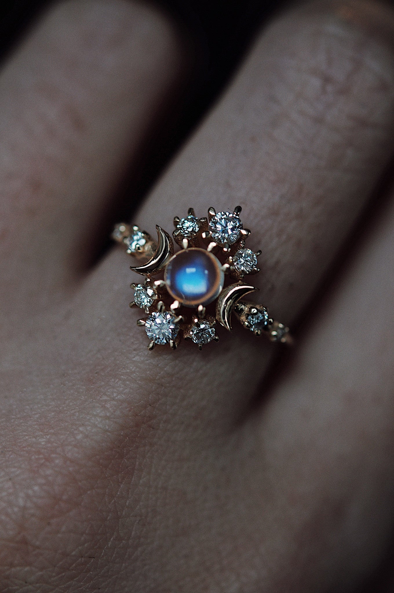 Bague Wandering Cosmos Pierre de lune
