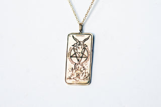 The Witch Tarot Card Necklace - Ready-to-ship