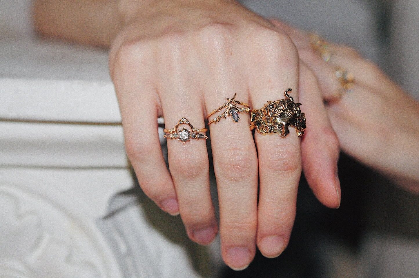 Medusa's Veil Ring - Ready-to-ship