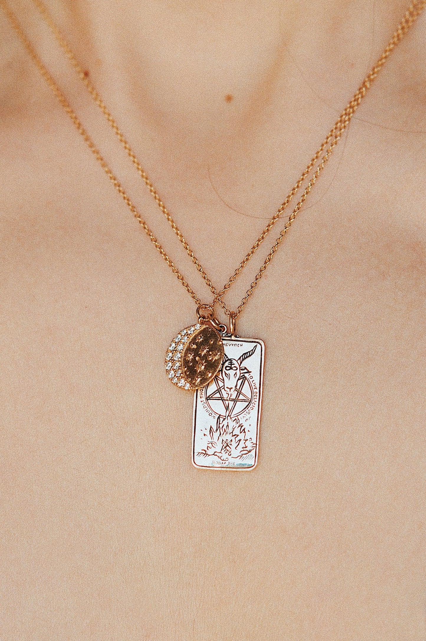 The Witch Tarot Card Necklace - Ready-to-ship