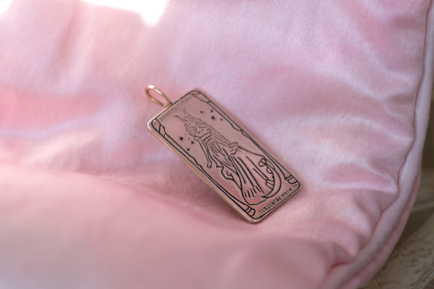 SAMPLE High Priestess Tarot Card Pendant