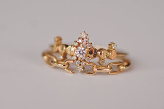 Diamond Cosmic Witch Ring - Ready-to-ship