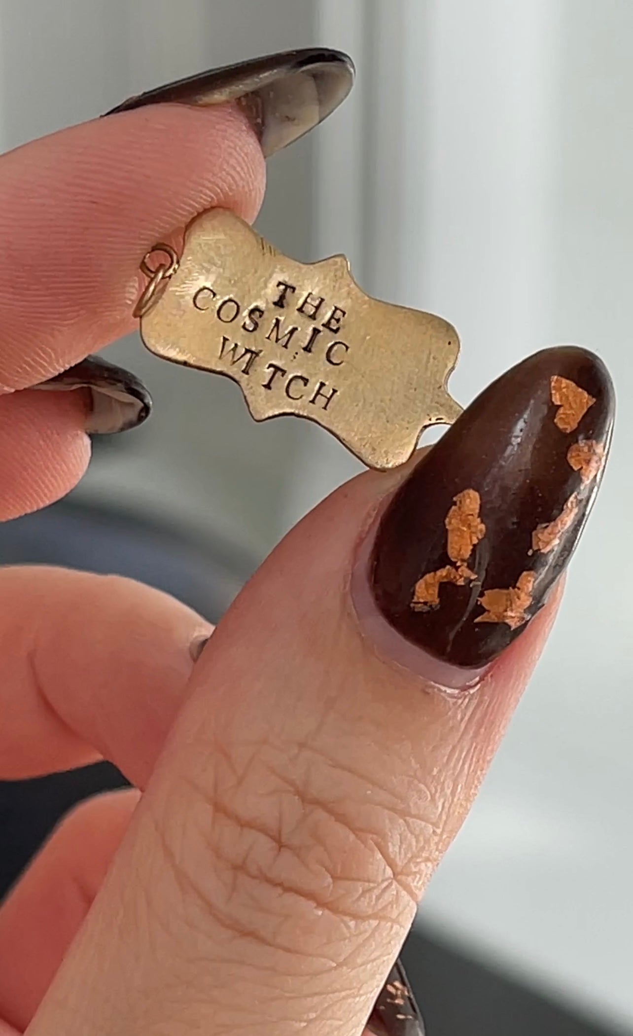 SAMPLE Cosmic Witch Text Pendant