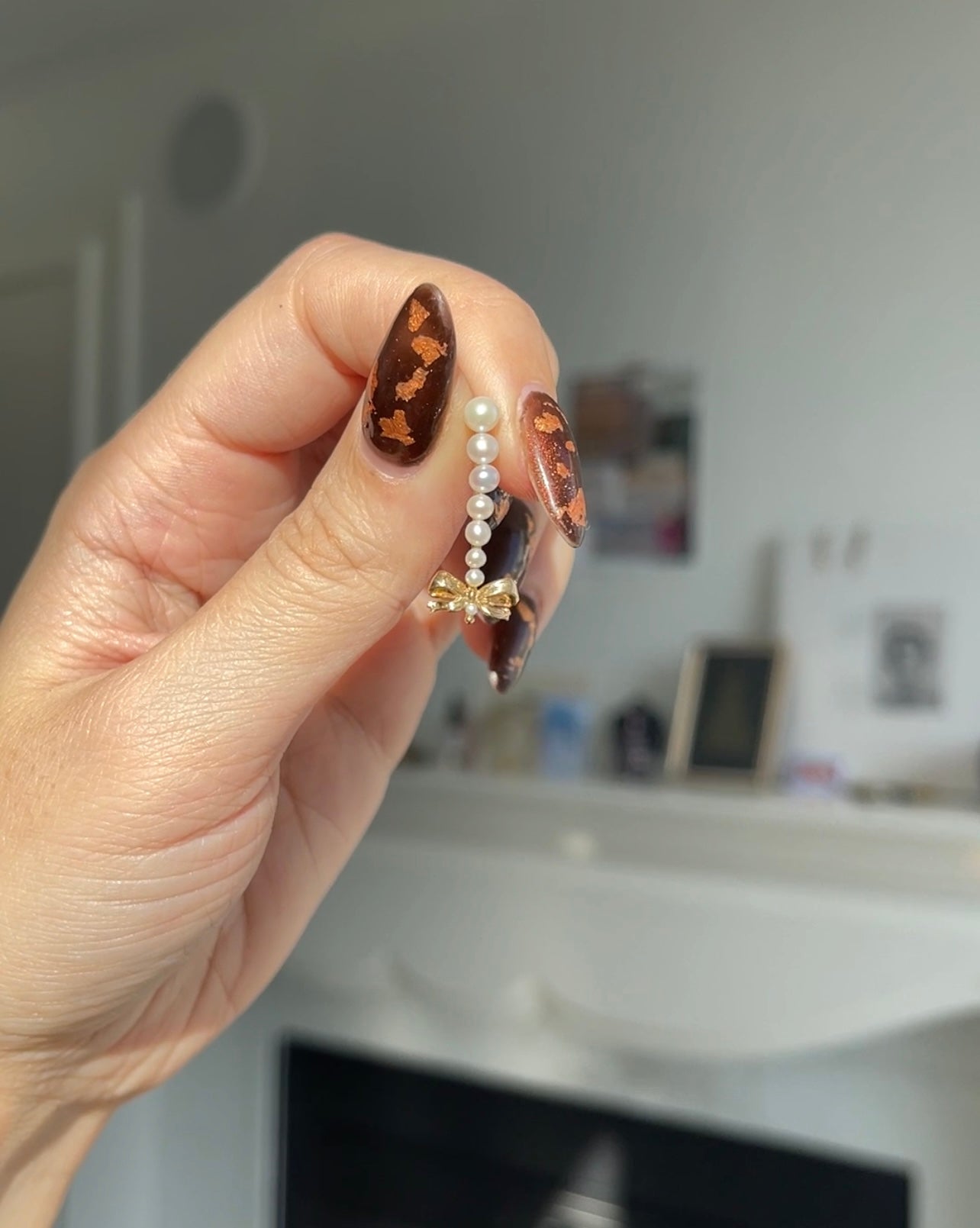 SAMPLE Pearl Braid Earring (Single)