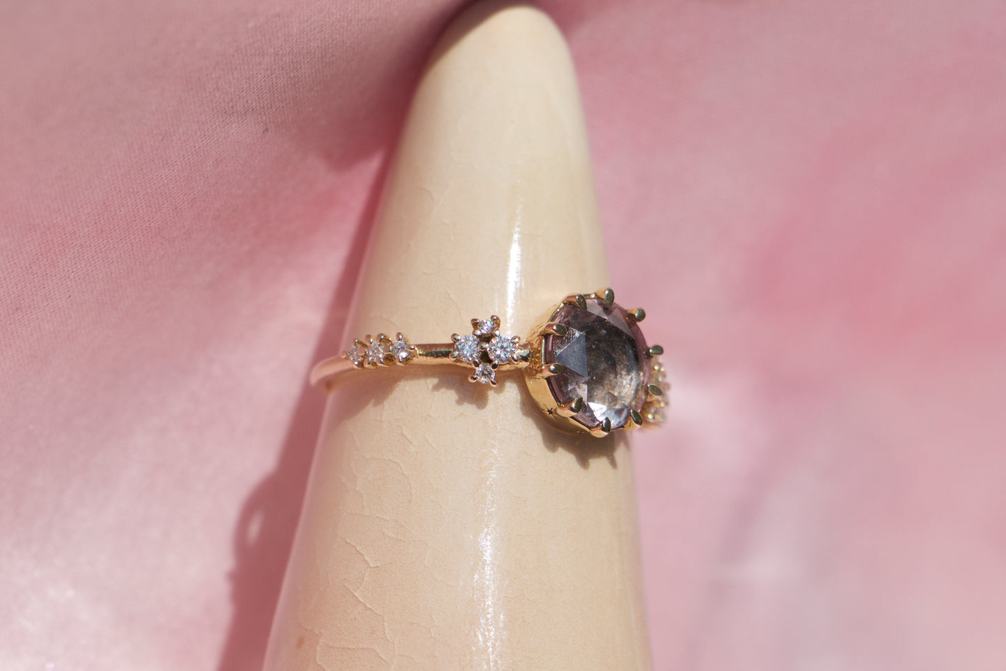 SAMPLE Rosecut Sapphire Oracle Ring - Size 6
