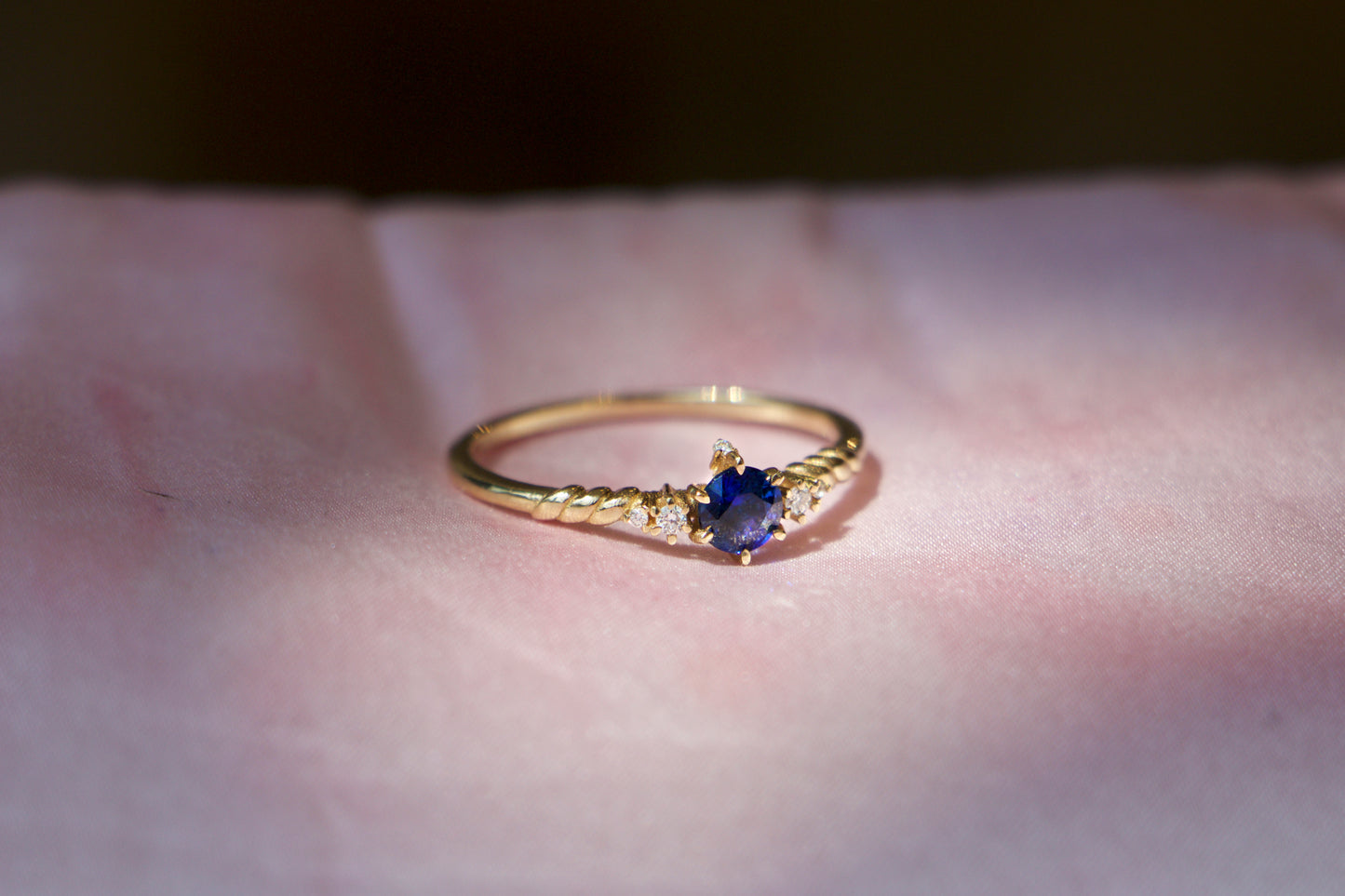 SAMPLE Sapphire and Diamond Ring - Size 6