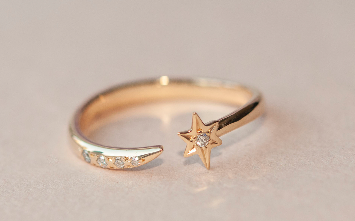 SAMPLE Falling Star Ring - Size 6.5