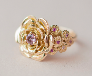 SAMPLE OOAK - Pink Sapphire Paeonia Supreme - Size 6