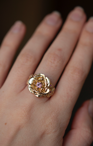 SAMPLE OOAK - Pink Sapphire Paeonia Supreme - Size 6