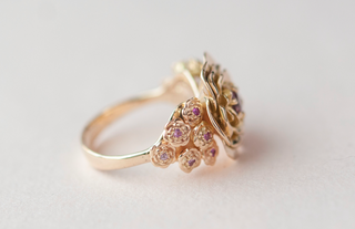 SAMPLE OOAK - Pink Sapphire Paeonia Supreme - Size 6