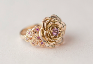 SAMPLE OOAK - Pink Sapphire Paeonia Supreme - Size 6