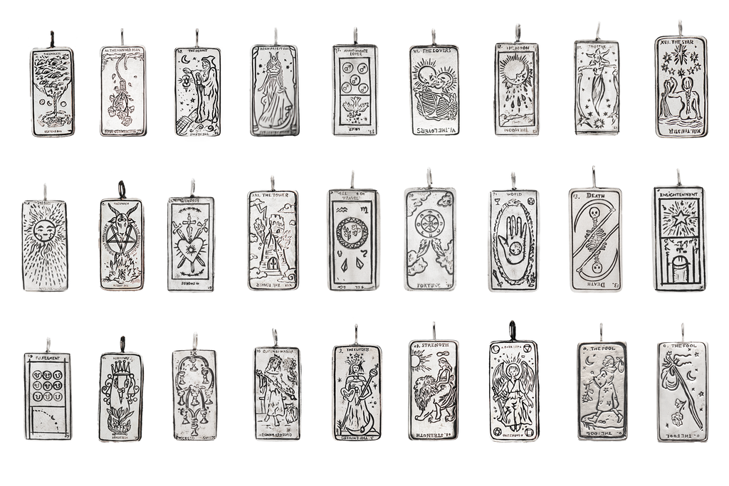 Sample Sale - Silver Tarot Card Pendant – Sofia Zakia