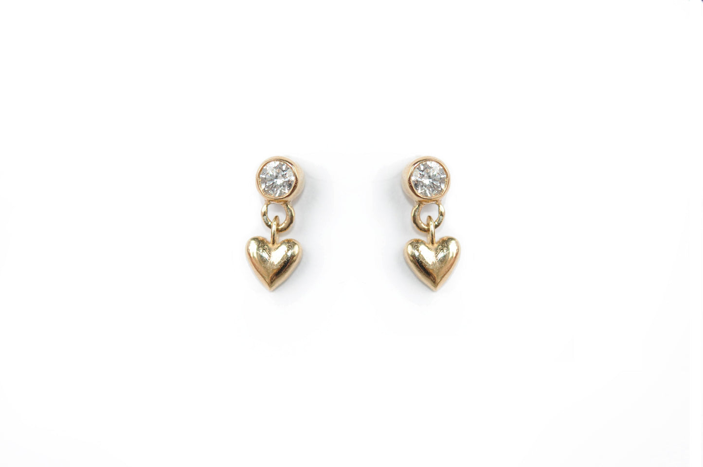 Diamond Baby Heart Earring - Ready-to-ship