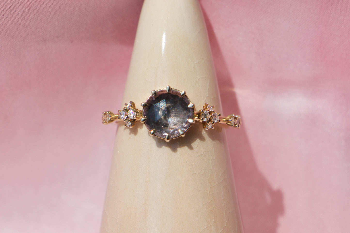 SAMPLE Rosecut Sapphire Oracle Ring - Size 6