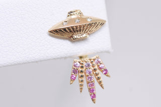 Ombre Tender Abduction UFO Earring - Ready-to-ship