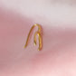 SAMPLE Wishbone Earrings - Silver and Gold Vermeil