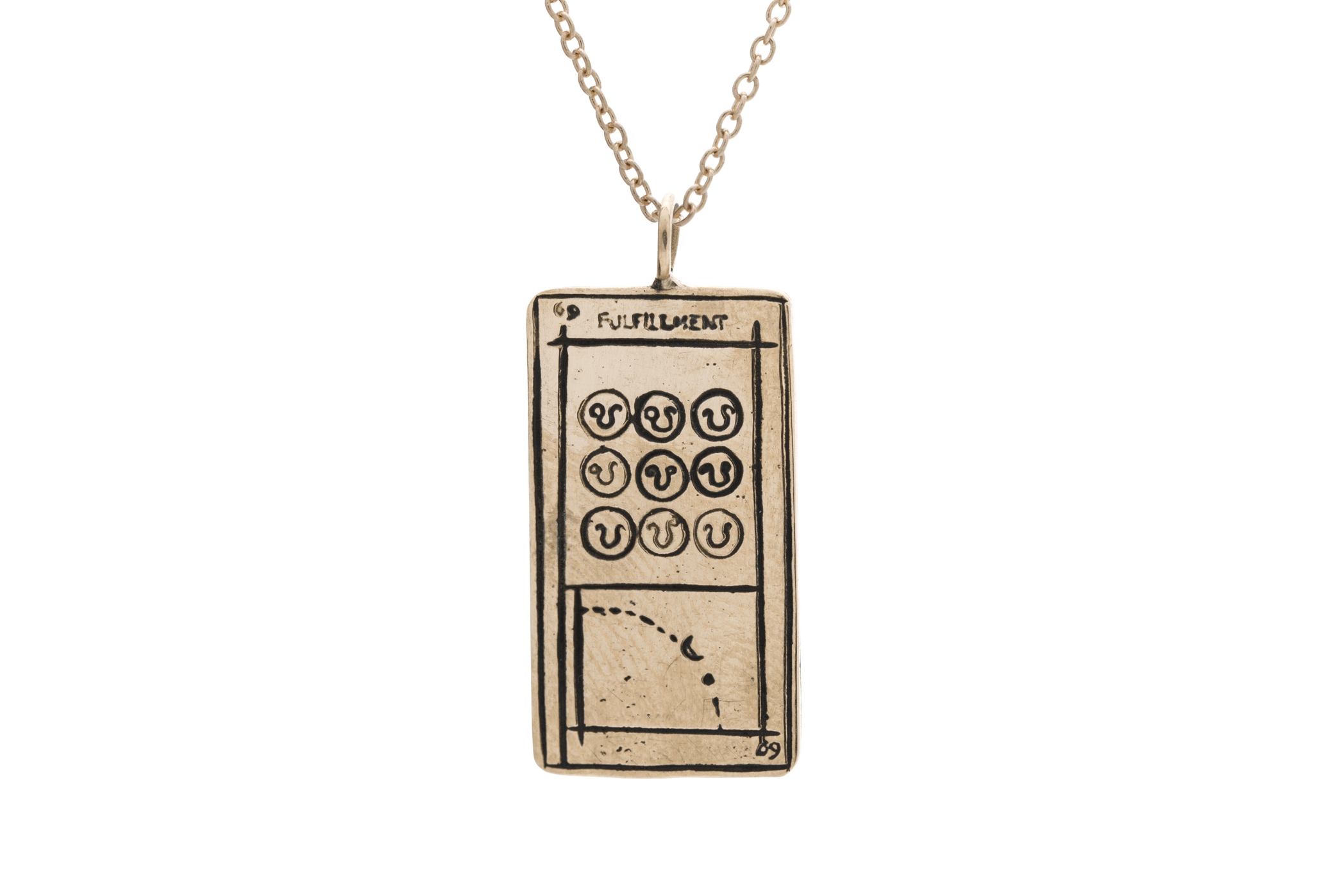 Gold Tarot Card Pendant Necklace — The Beauty Room
