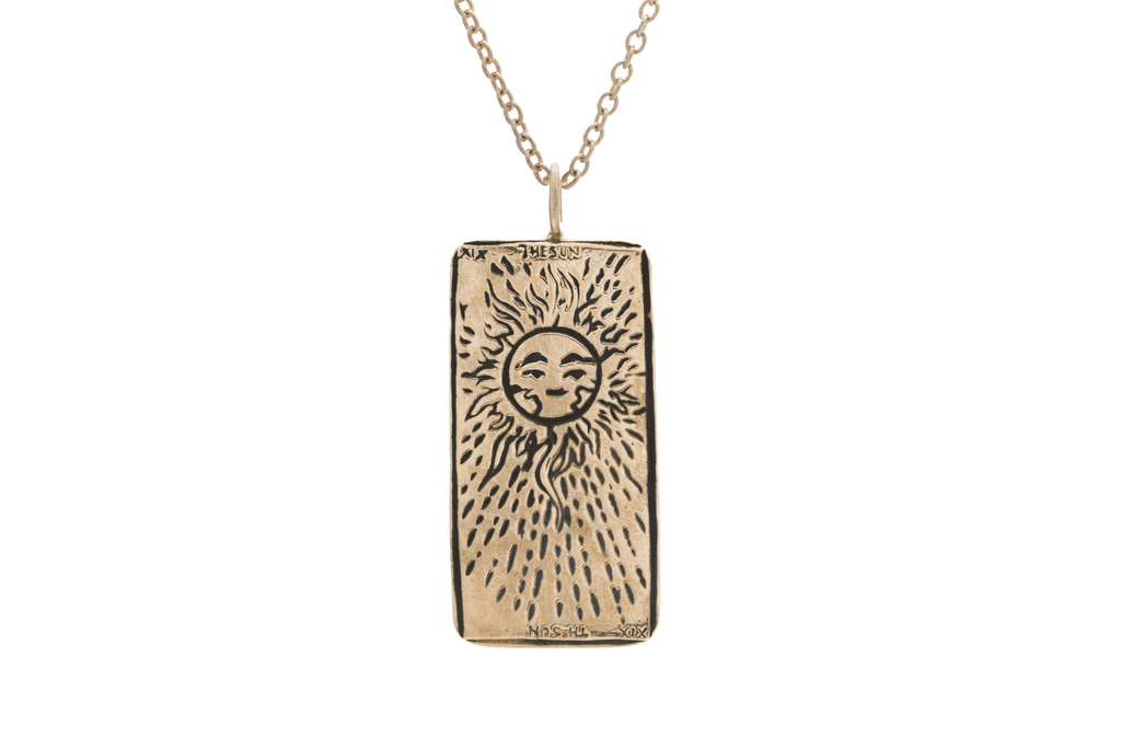 希少　Women of the Sun The Sun Tarot Card Necklace – Sofia Zakia