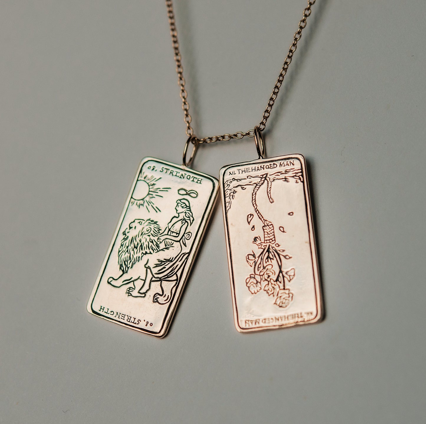 Strength Tarot Card Necklace