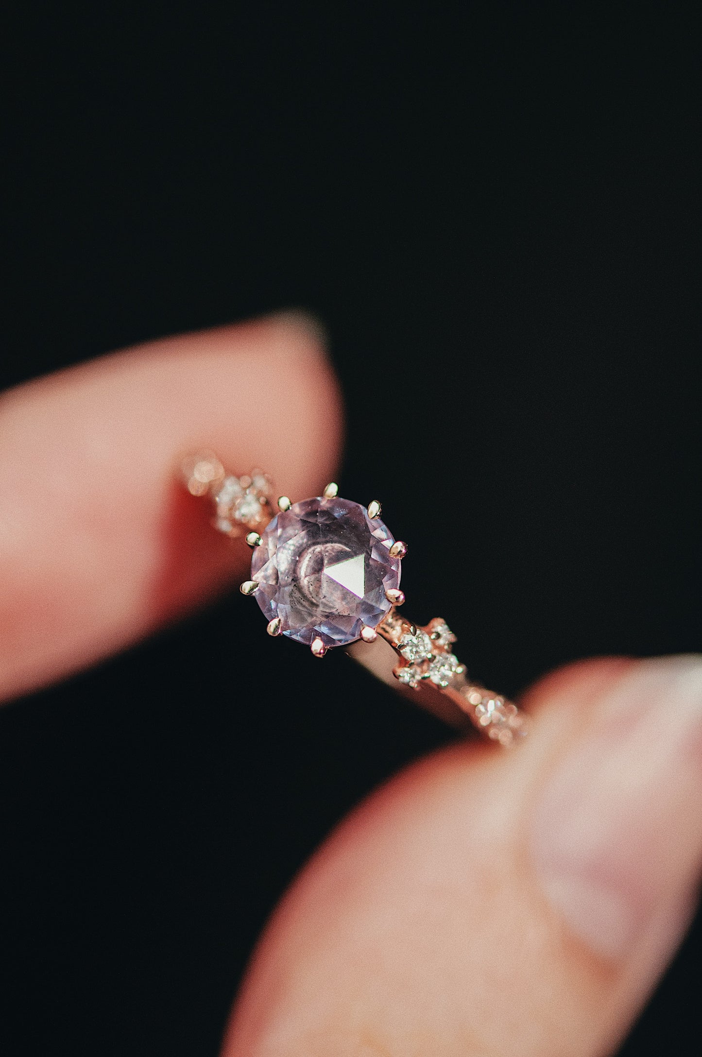 Rosecut Sapphire Oracle Ring