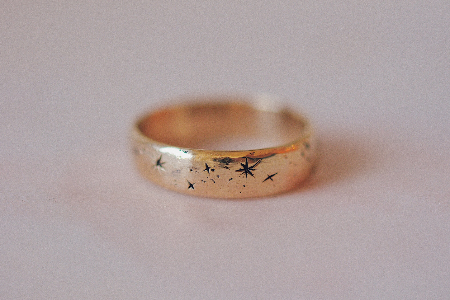 Narrow Written in the Stars Ring