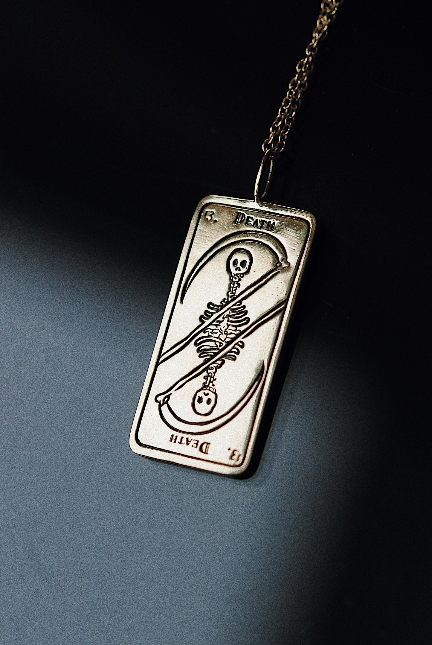 Death Tarot Card Necklace