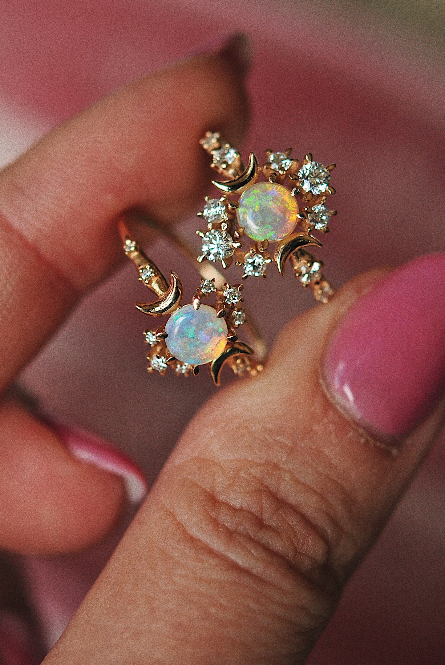 Opal Wandering Cosmos Ring