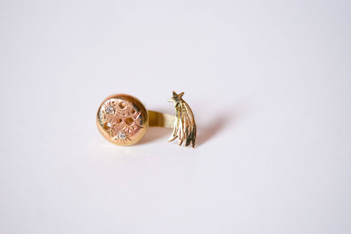 Gold Asteroid Earring