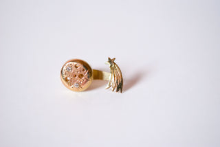 Gold Asteroid Earring