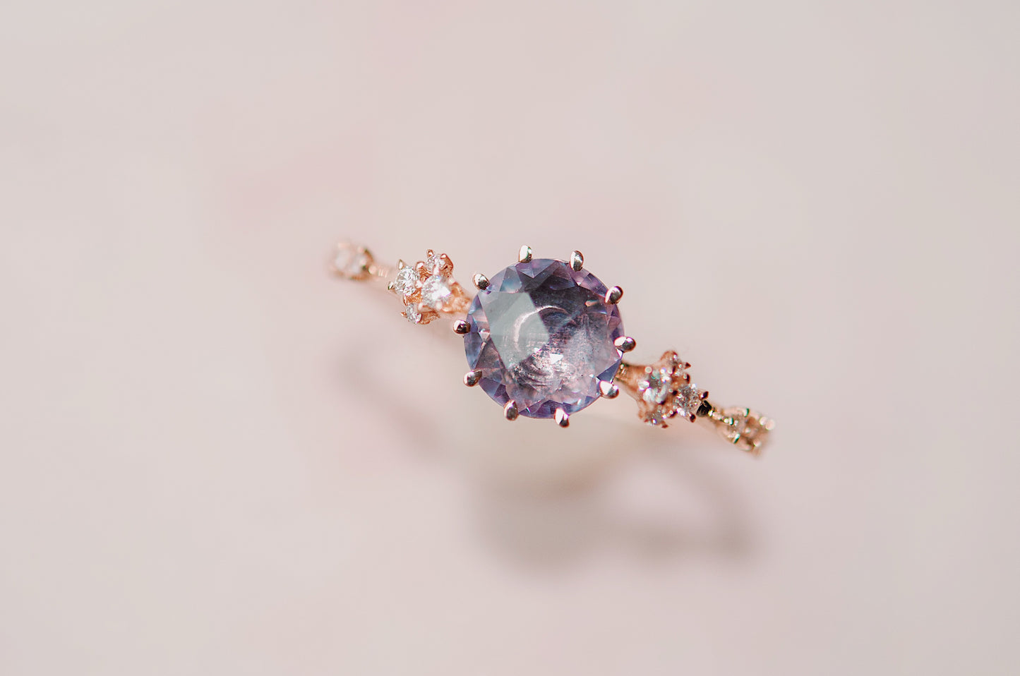 Rosecut Sapphire Oracle Ring