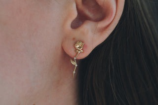 Boucle d'Oreille Rose Céleste