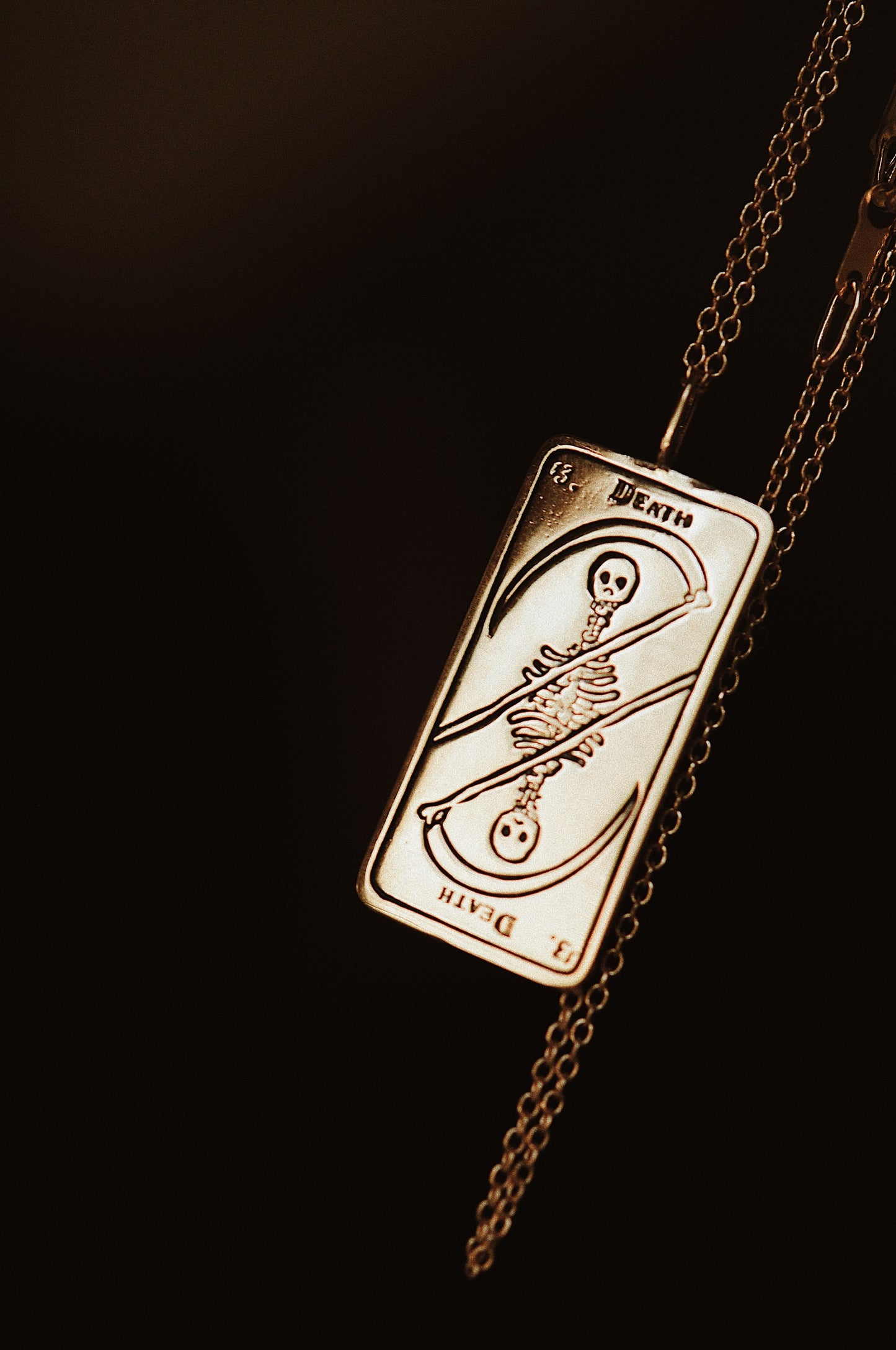 Death Tarot Card Necklace