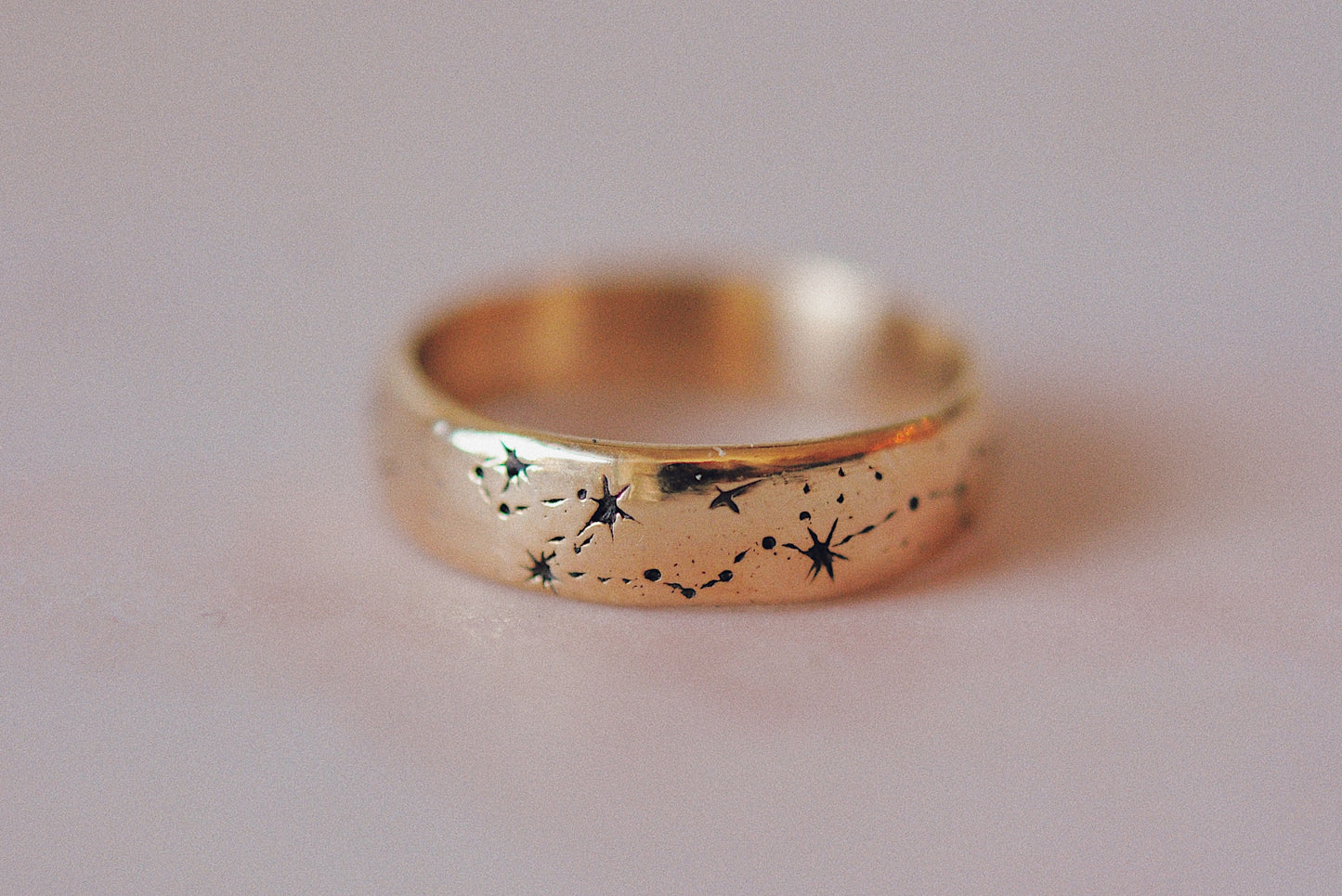 Narrow Written in the Stars Ring