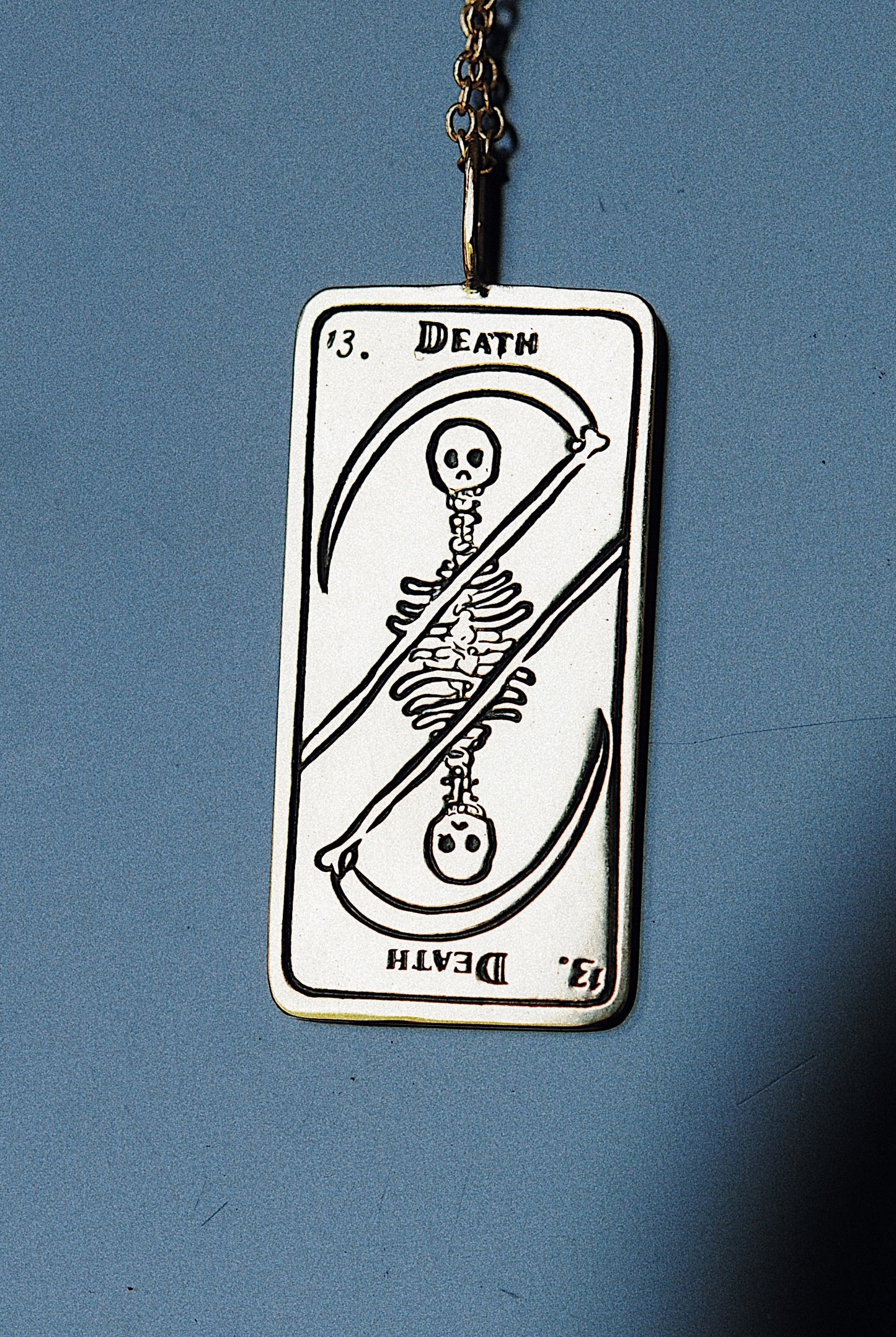Death Tarot Card Necklace