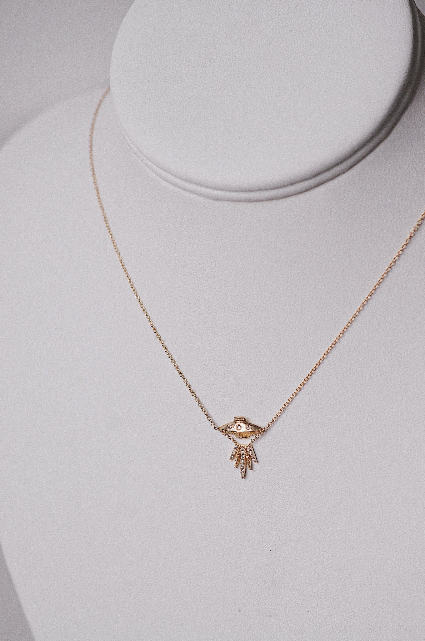 Diamond Tender Abduction UFO Necklace