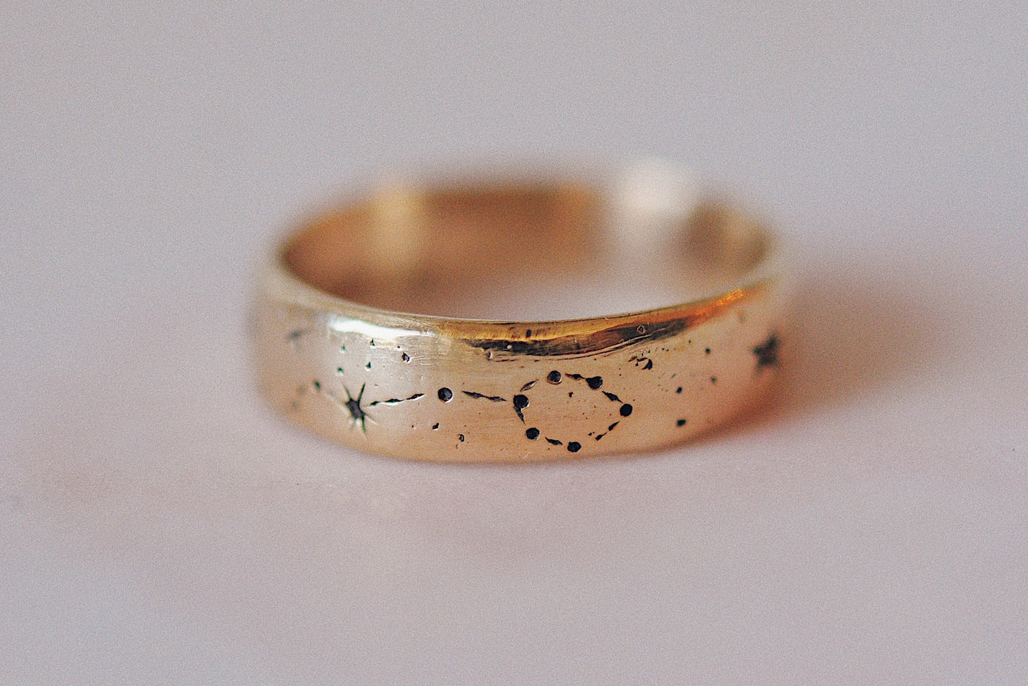 Narrow Written in the Stars Ring