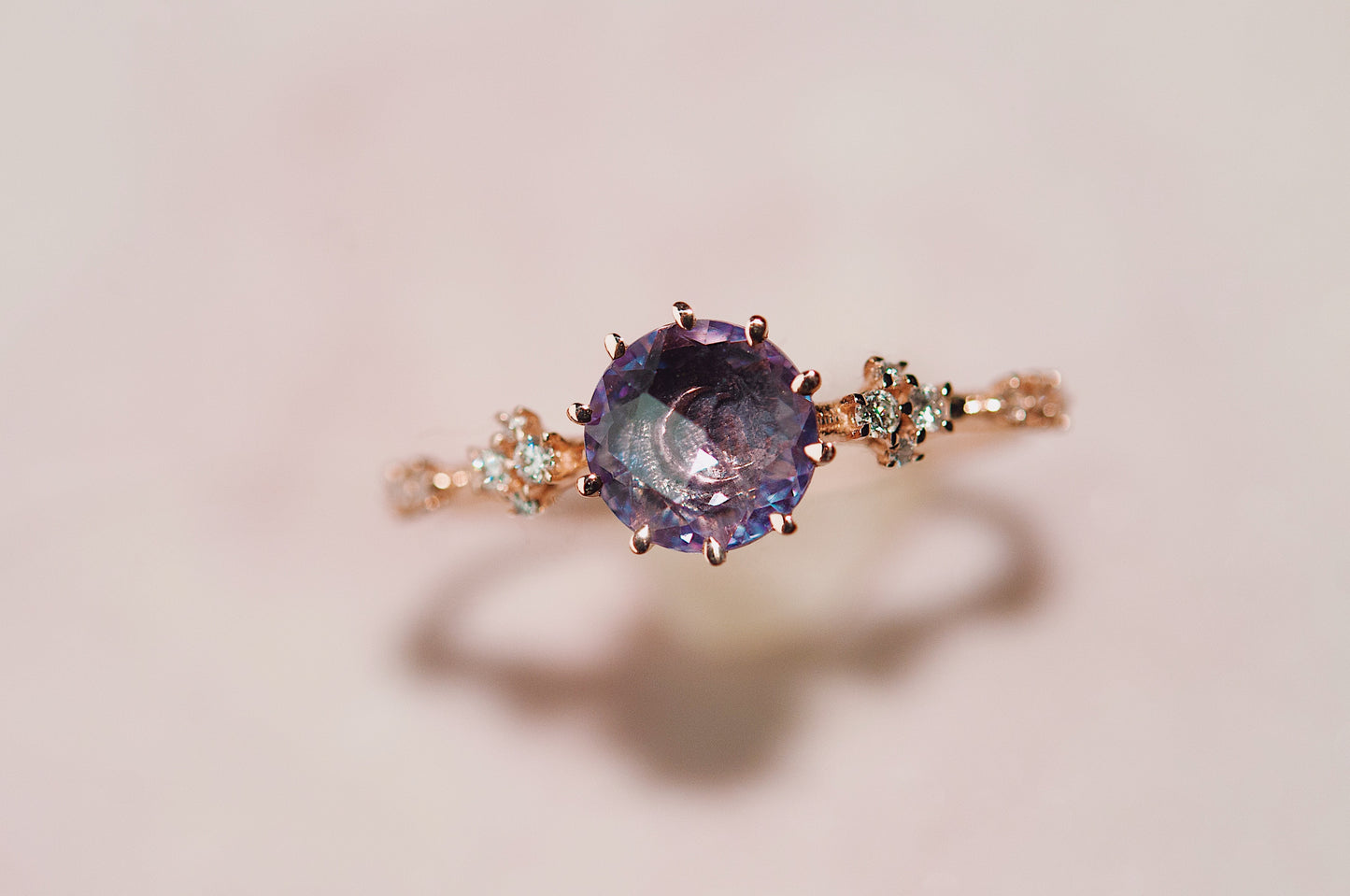 Rosecut Sapphire Oracle Ring