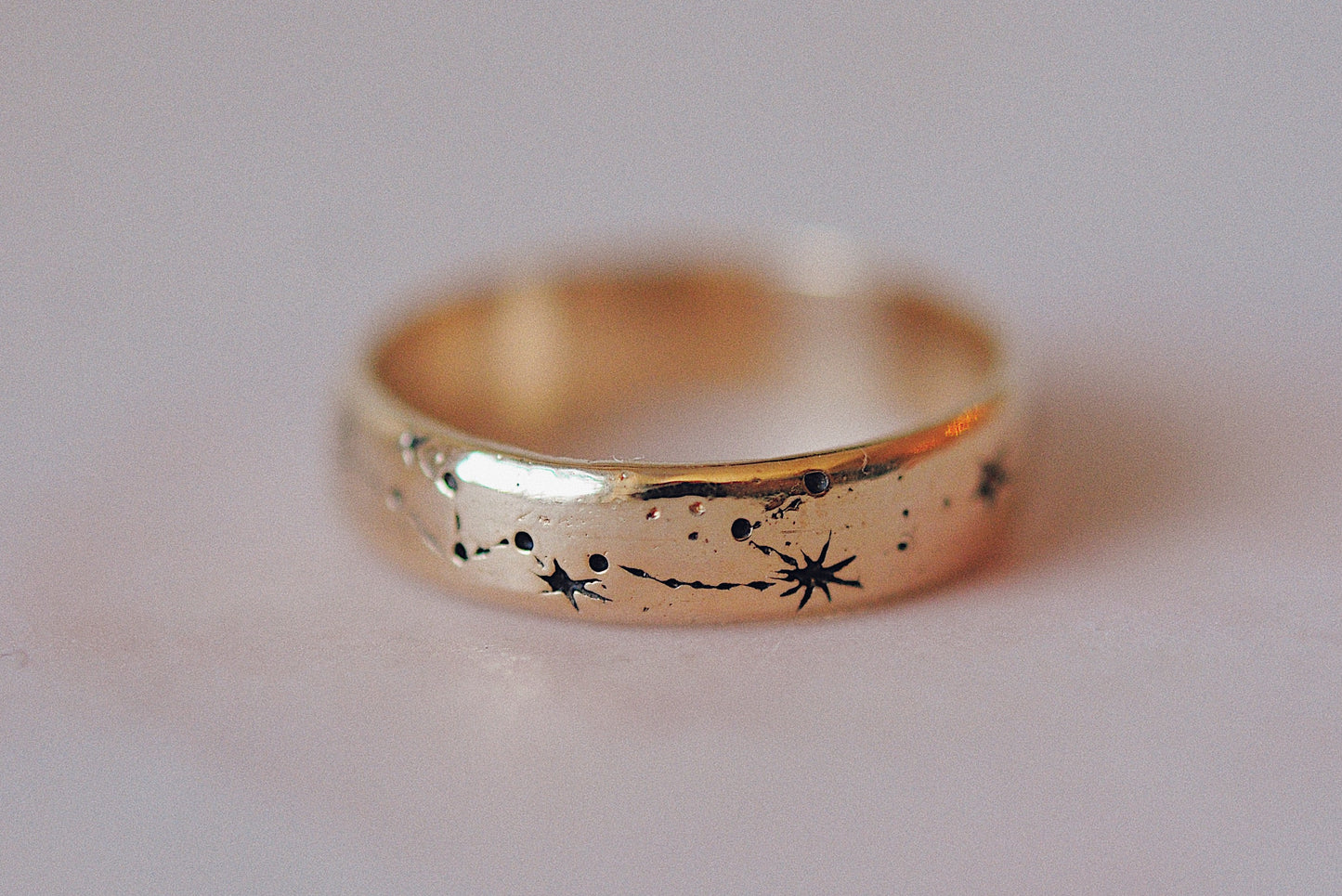 Narrow Written in the Stars Ring