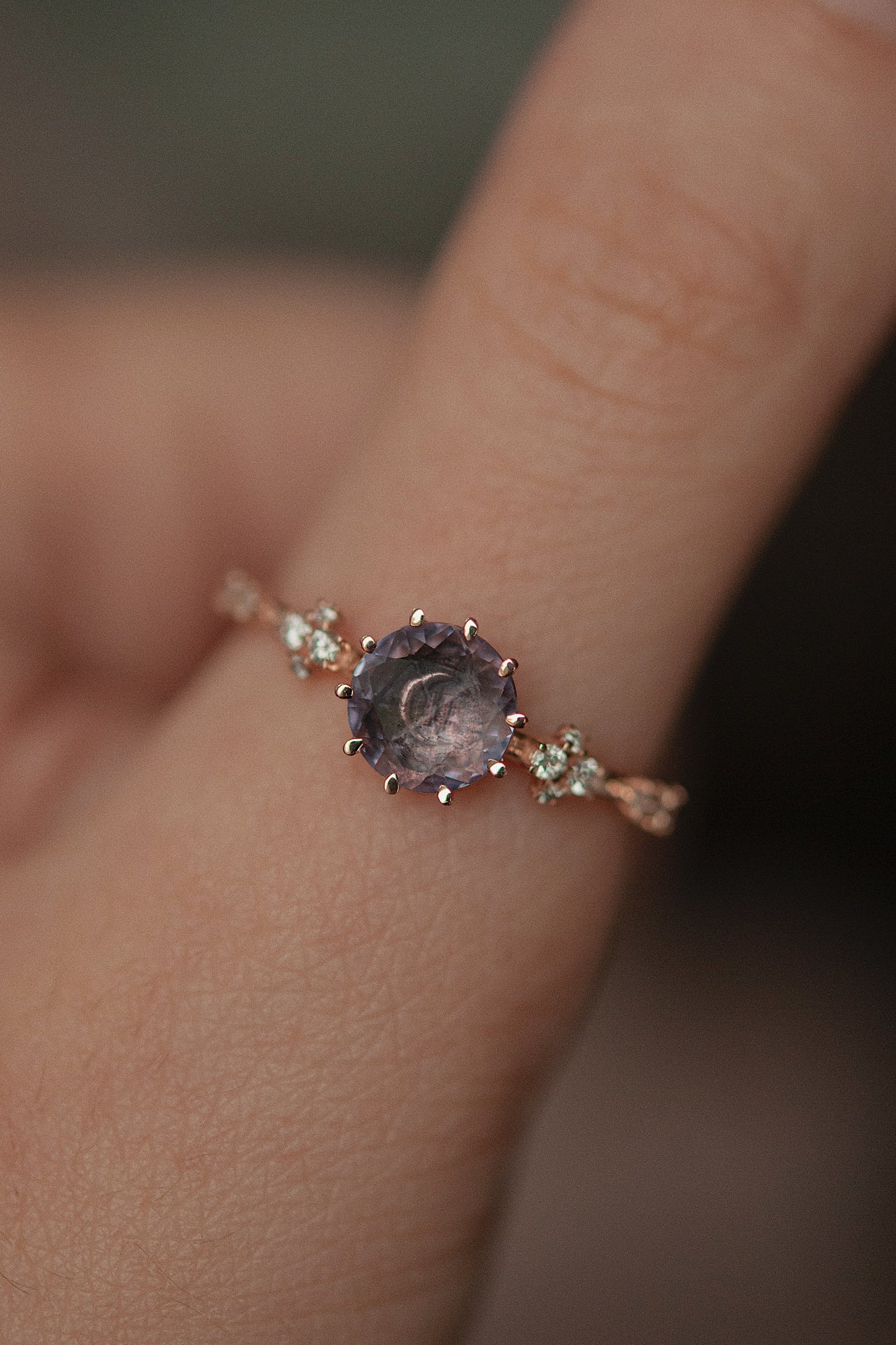 Rosecut Sapphire Oracle Ring