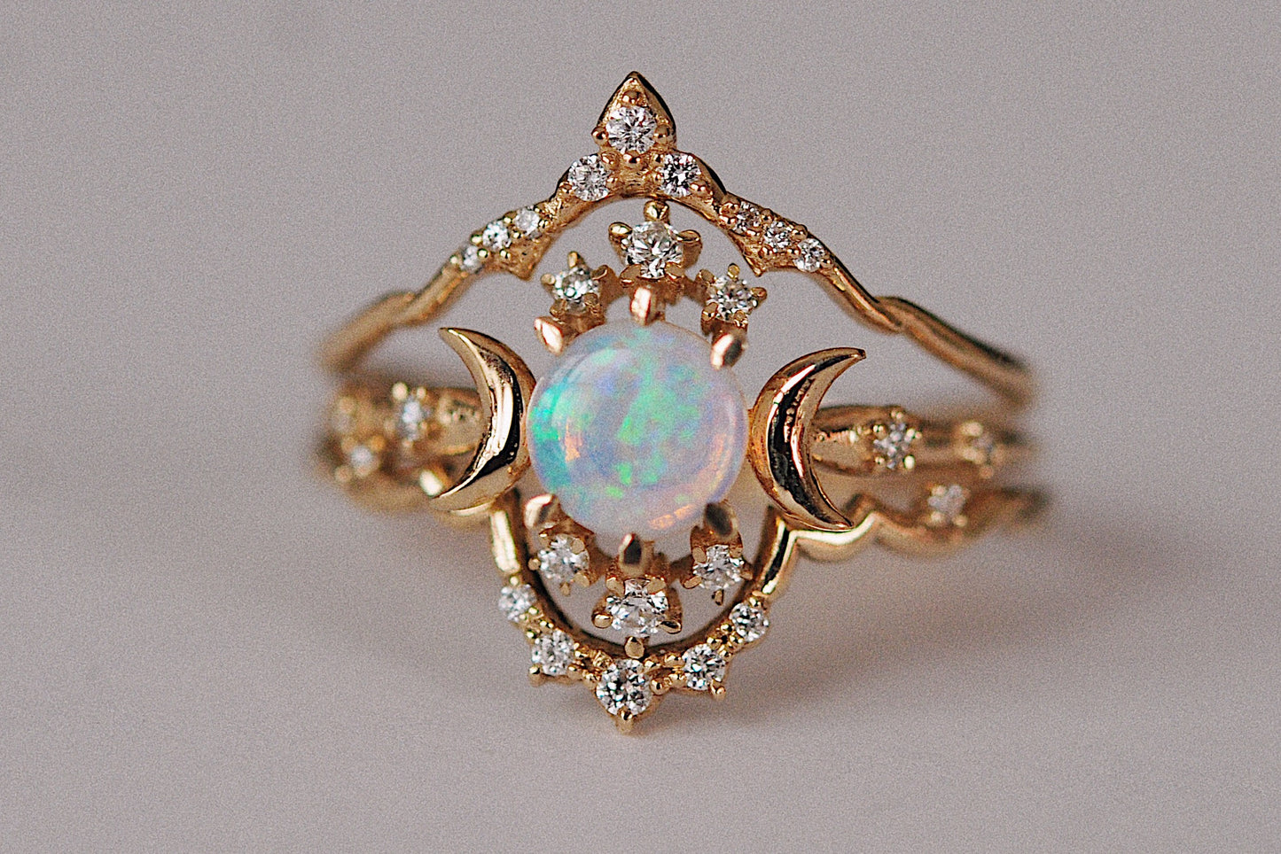 Opal Wandering Star Ring