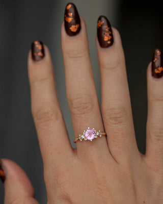 OOAK Pink Sapphire Tethys Ring - 1.00ct