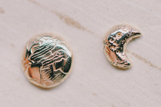 Boucle d'oreille croissant de lune