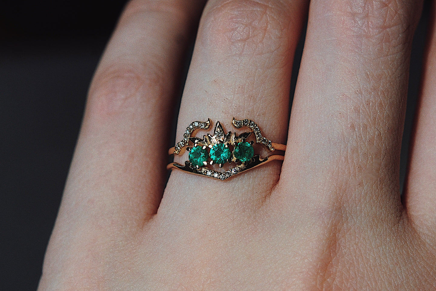 Emerald Theophany Ring