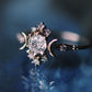 Rosecut Diamond Wandering Star Ring