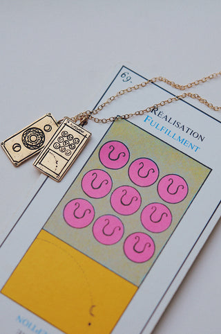 Fulfillment Tarot Card Necklace