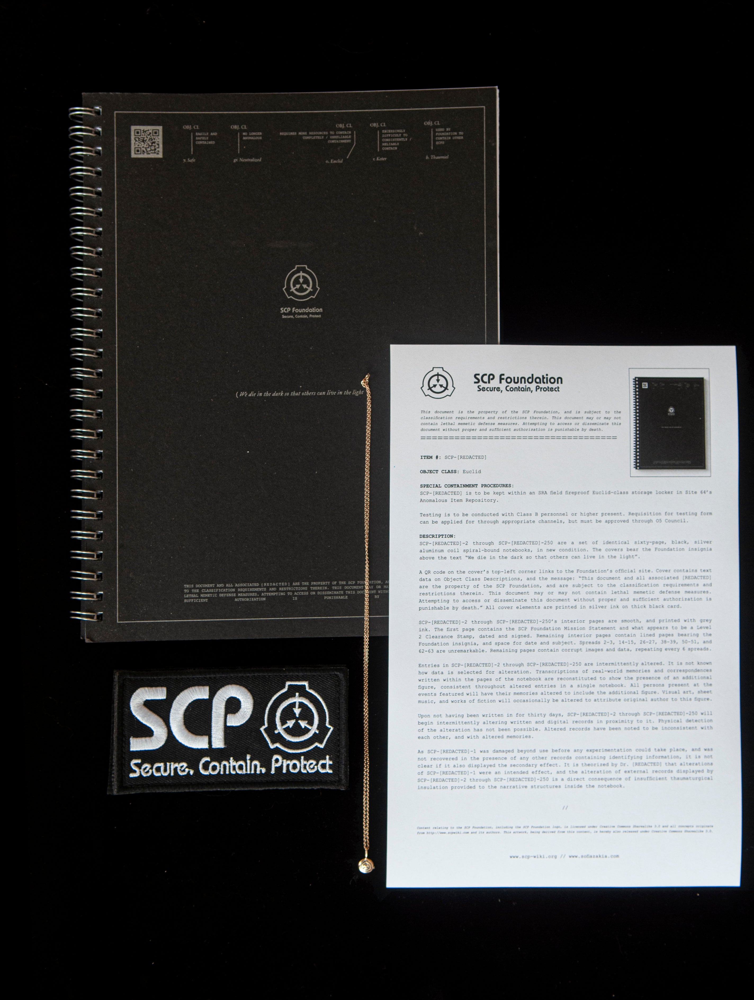 SCP Foundation Notebook – Sofia Zakia