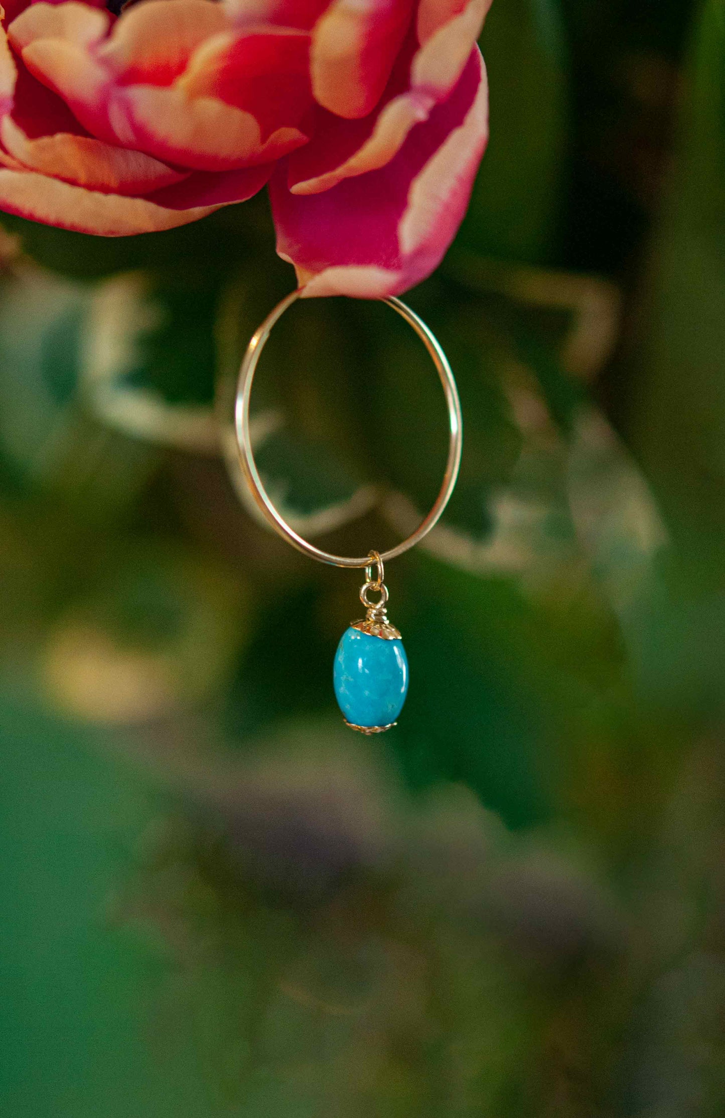 Turquoise Adonis Charm